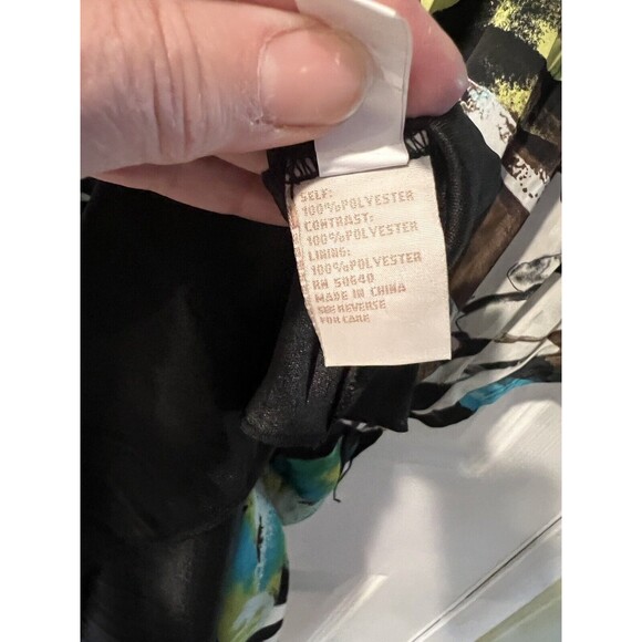 Jonathan Martin dress 12 flowy angel wing tropical belted Y2k Fairy Romantic New - Picture 10 of 12